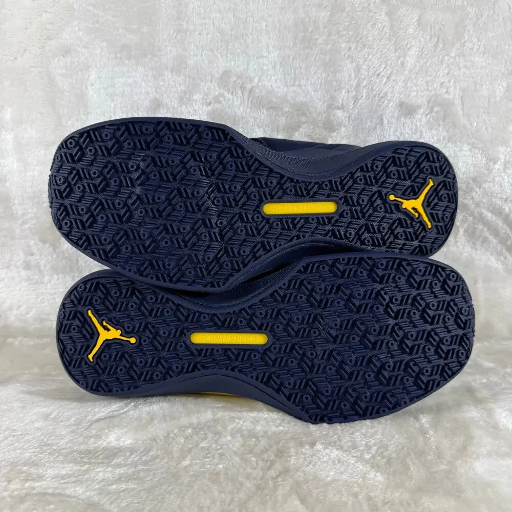 Nike Air Jordan Trainer 3 Michigan Sneakers Men's Size 9 Go Blue Athletic Shoes